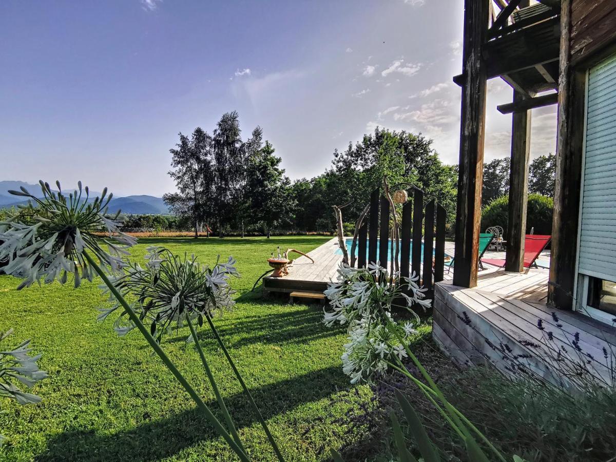 La Roulotte Du Cagire - 4 Pers - Pyrenees Guest House Villeneuve-de-Riviere ภายนอก รูปภาพ
