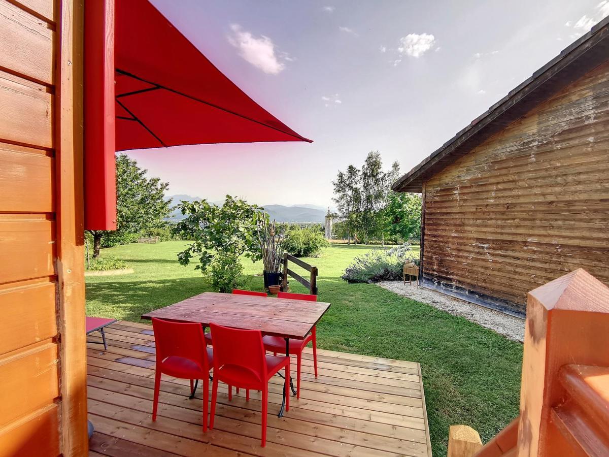 La Roulotte Du Cagire - 4 Pers - Pyrenees Guest House Villeneuve-de-Riviere ภายนอก รูปภาพ