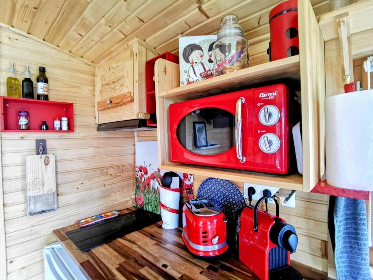 La Roulotte Du Cagire - 4 Pers - Pyrenees Guest House Villeneuve-de-Riviere ภายนอก รูปภาพ